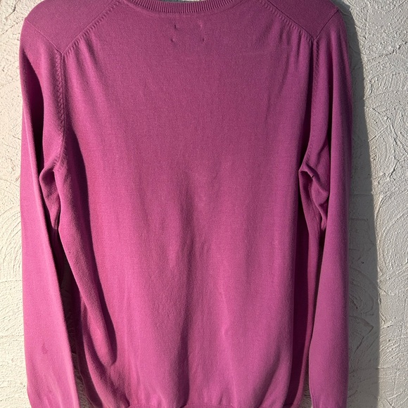 Tommy Hilfiger Women's V Neck Pink Jumper - Picture 3 of 4